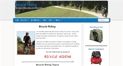 Desktop Screenshot of bicycle-riding.com