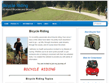 Tablet Screenshot of bicycle-riding.com
